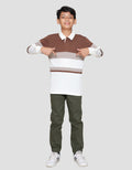 Nevada Yarndyed Color Block Stripe With Print Kaos Polo Anak Laki-laki