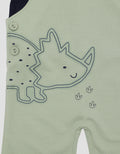 Little M Terry Embos Dino Jumpsuit Overall Bayi Laki-laki