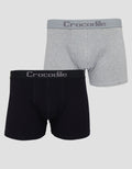 Crocodile 2 In 1  Solid Boxer Pria
