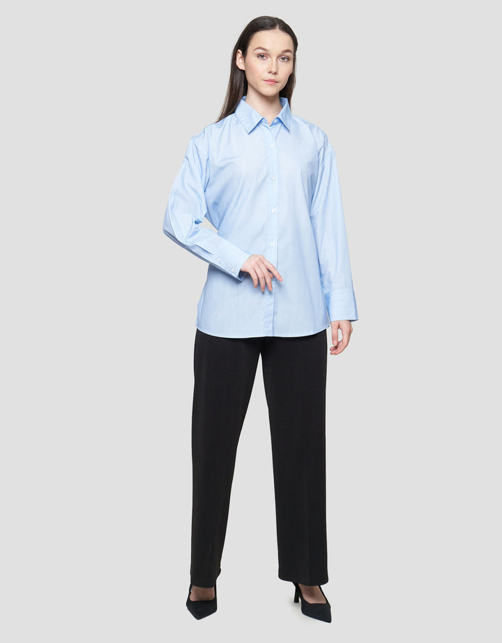 Nevada Oversize Stripes With Rope Kemeja Wanita