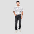 Nevada Slim Fit Basic Spray Whisker Celana Denim Pria