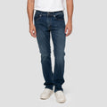 Nevada Slim Fit Basic Spray Whisker Celana Denim Pria