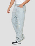 Nevada Loose Fit Destroy Super Celana Denim pria