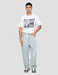 Nevada Loose Fit Destroy Super Celana Denim pria