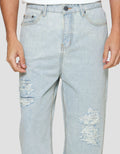 Nevada Loose Fit Destroy Super Celana Denim pria