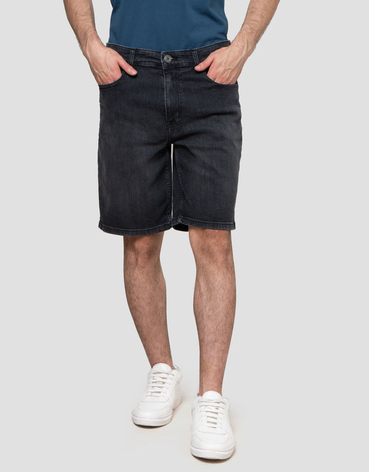 Nevada Basic Foldover Slim Fit Celana Denim Pria