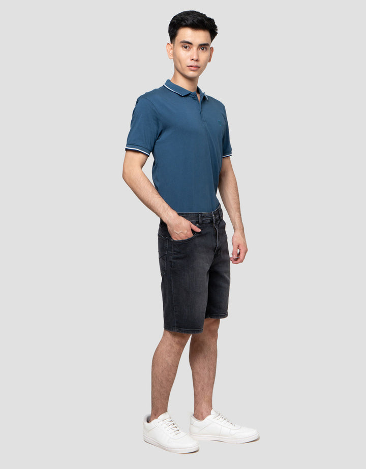 Nevada Basic Foldover Slim Fit Celana Denim Pria