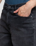 Nevada Basic Foldover Slim Fit Celana Denim Pria