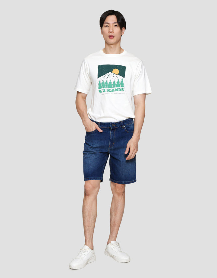 Nevada Basic Foldover Slim Fit Celana Denim Pria