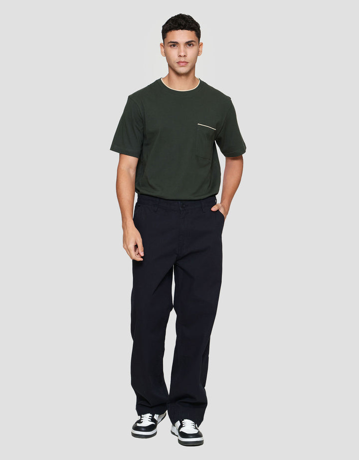 Nevada Washed Loose Fit Celana Chino Pria