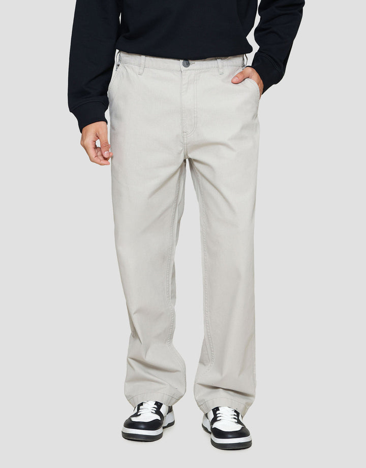 Nevada Washed Loose Fit Celana Chino Pria