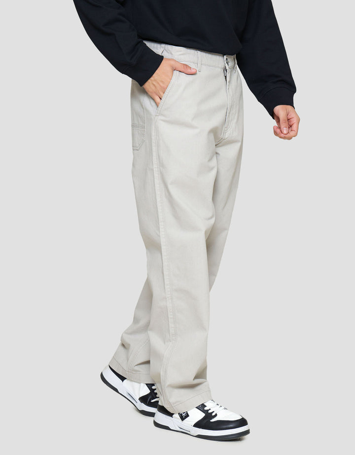 Nevada Washed Loose Fit Celana Chino Pria