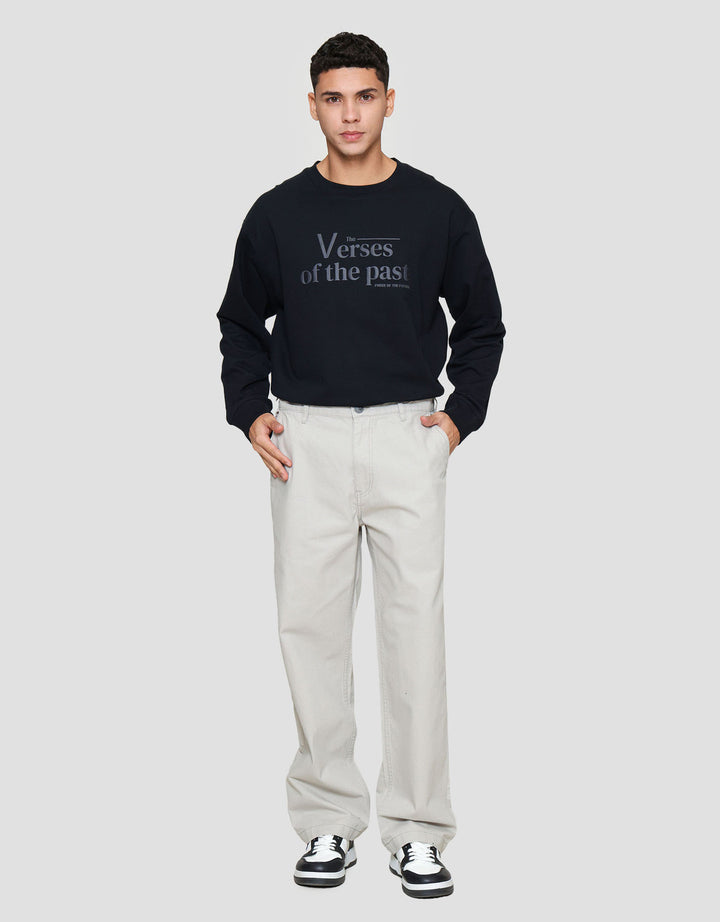 Nevada Washed Loose Fit Celana Chino Pria