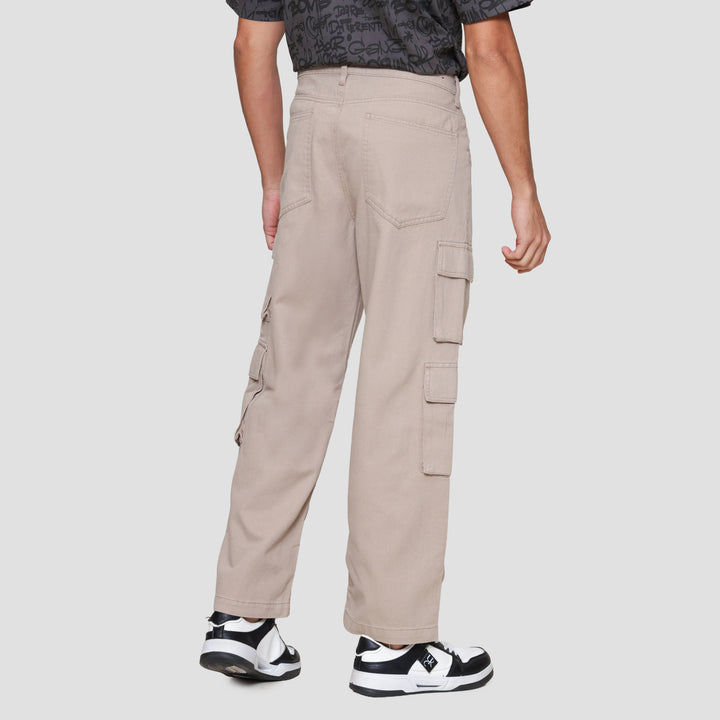 Nevada Multiple Pocket Loose Fit Celana Cargo Pria