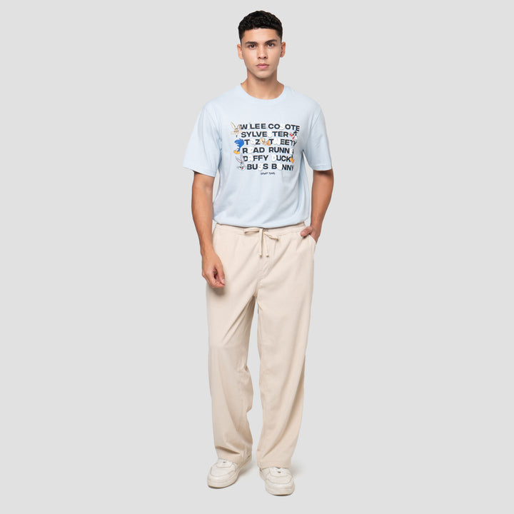 Nevada Woven Pull On Corduroy Loose Fit Celana Panjang Pria