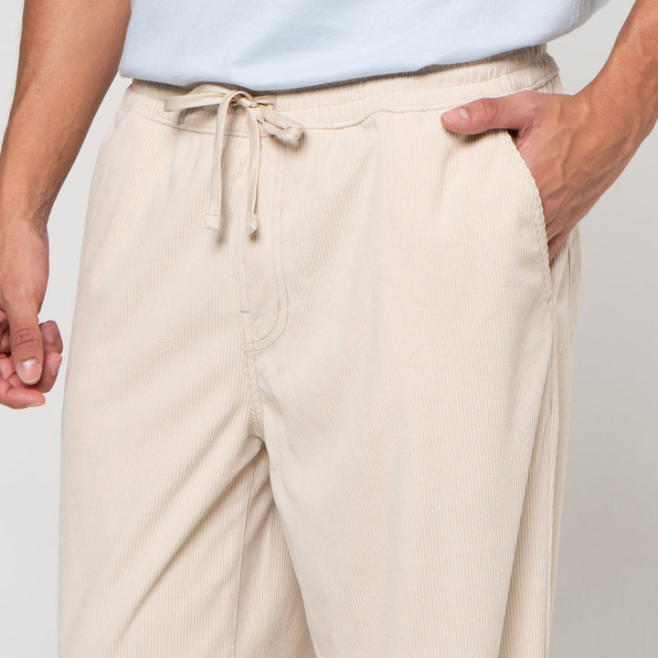 Nevada Woven Pull On Corduroy Loose Fit Celana Panjang Pria