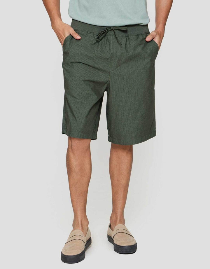 Nevada Rib Bottom Print Dashed Line Celana Pendek Pria