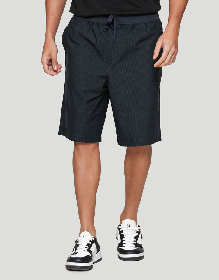 Nevada Rib Bottom Print Dashed Line Celana Pendek Pria