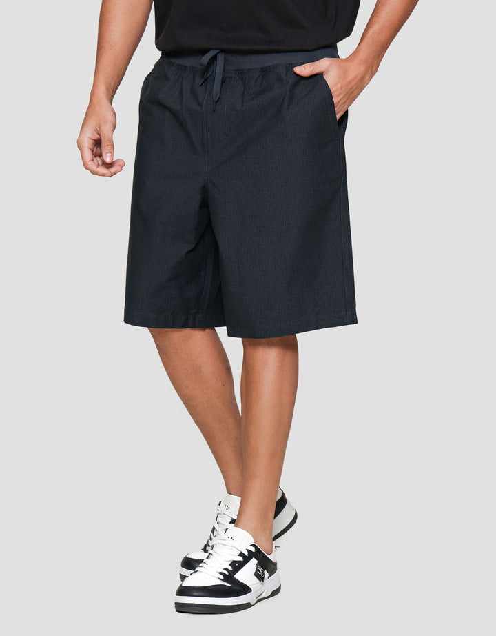 Nevada Rib Bottom Print Dashed Line Celana Pendek Pria