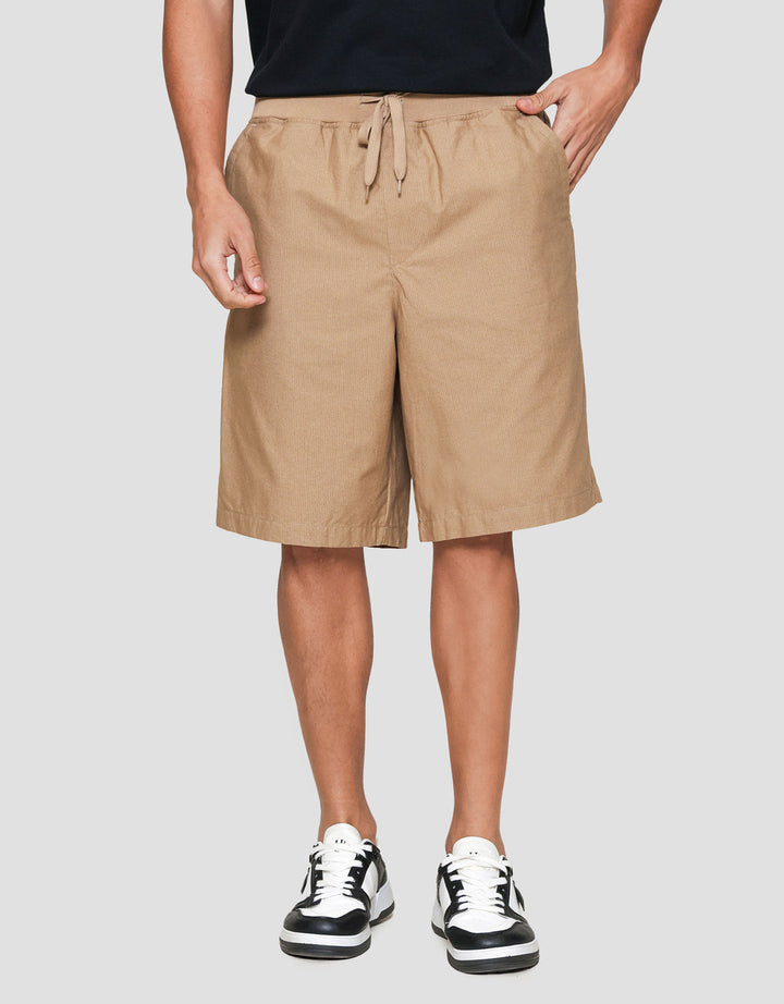 Nevada Rib Bottom Print Dashed Line Celana Pendek Pria