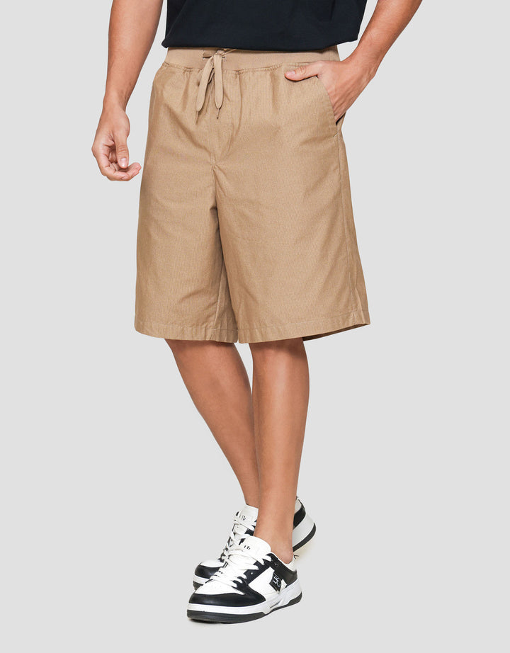 Nevada Rib Bottom Print Dashed Line Celana Pendek Pria