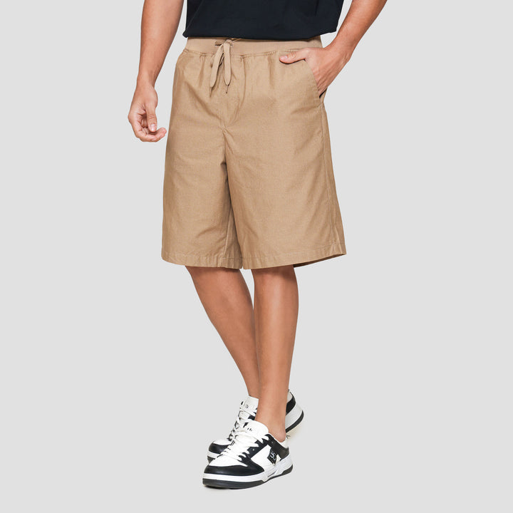 Nevada Rib Bottom Print Dashed Line Celana Pendek Pria