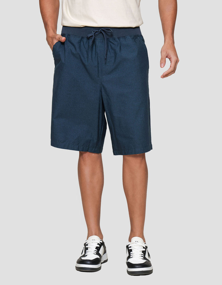 Nevada Rib Bottom Print Dashed Line Celana Pendek Pria