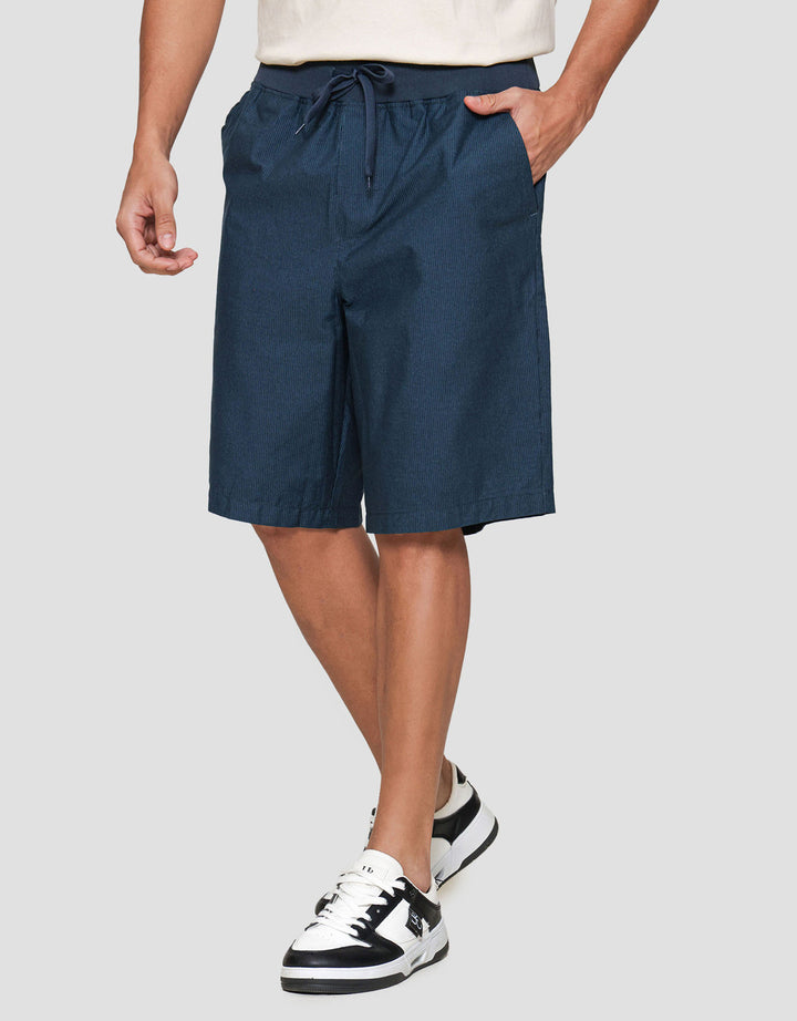 Nevada Rib Bottom Print Dashed Line Celana Pendek Pria