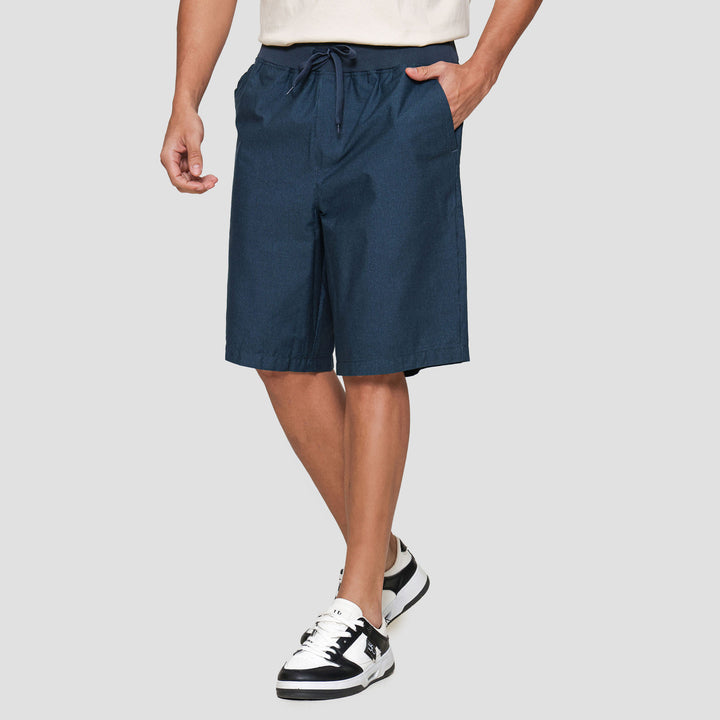 Nevada Rib Bottom Print Dashed Line Celana Pendek Pria