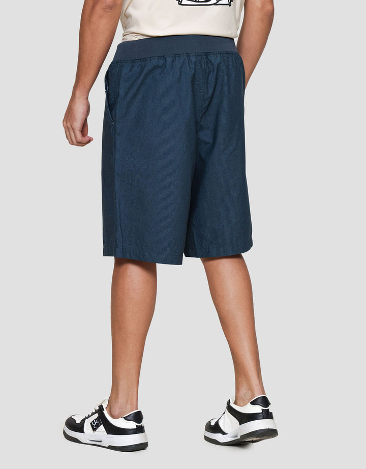 Nevada Rib Bottom Print Dashed Line Celana Pendek Pria