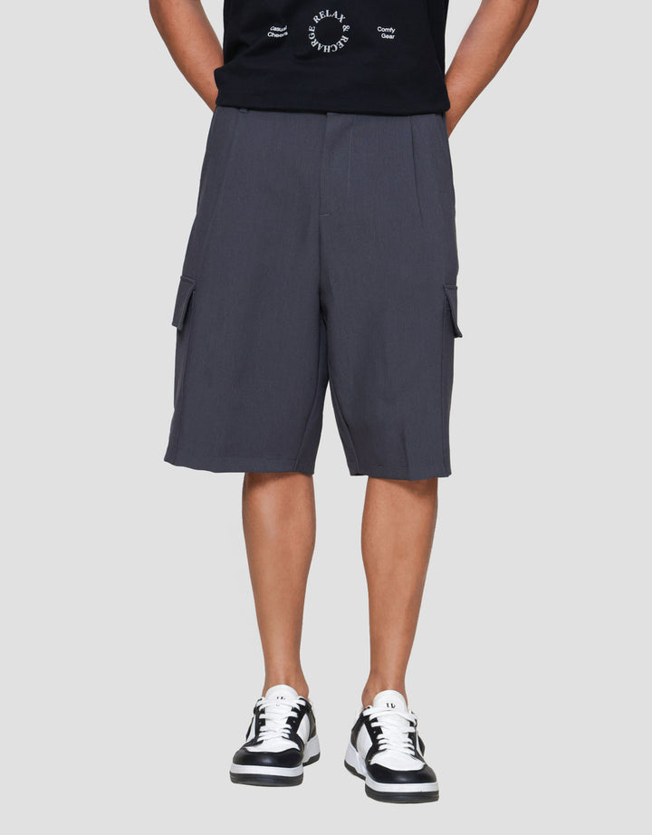 Nevada Woven Baggy Fit Celana Cargo Pria