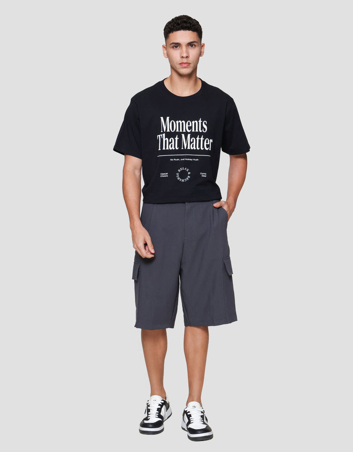 Nevada Woven Baggy Fit Celana Cargo Pria