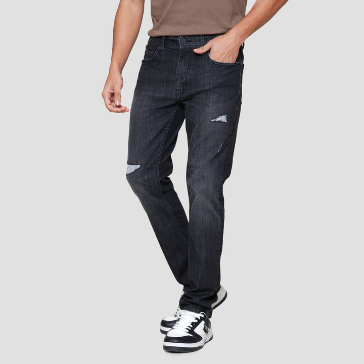 Nevada Destroy Slim Fit Celana Denim Pria