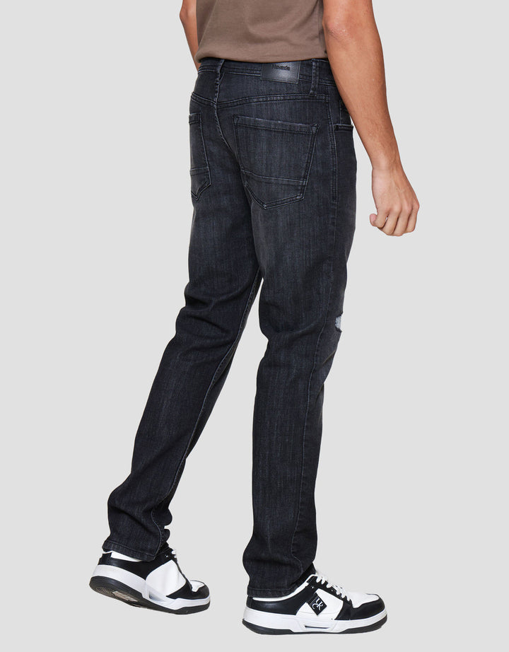 Nevada Destroy Slim Fit Celana Denim Pria