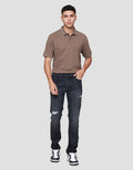 Nevada Destroy Slim Fit Celana Denim Pria