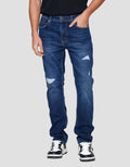 Nevada Destroy Slim Fit Celana Denim Pria
