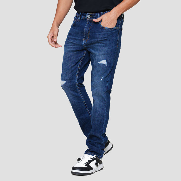 Nevada Destroy Slim Fit Celana Denim Pria
