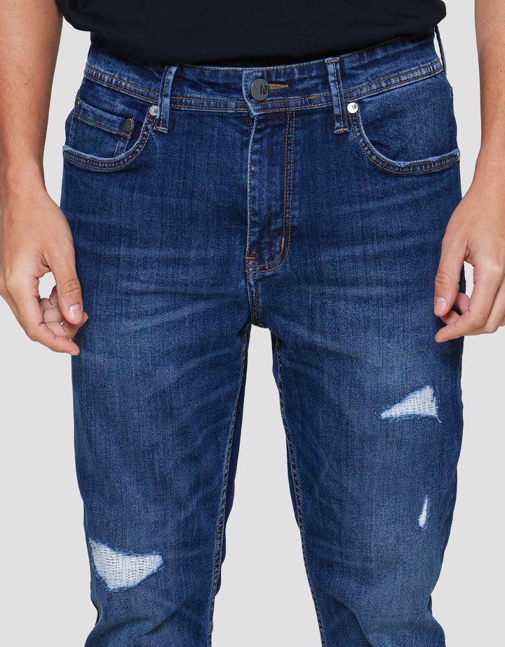 Nevada Destroy Slim Fit Celana Denim Pria