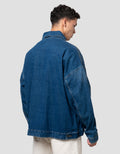 Nevada Big Pocket Trucker Jaket Denim Pria