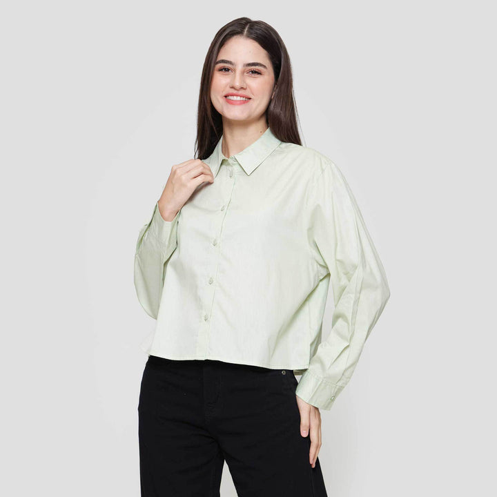 Nevada Boxy With Back Knot Kemeja Wanita