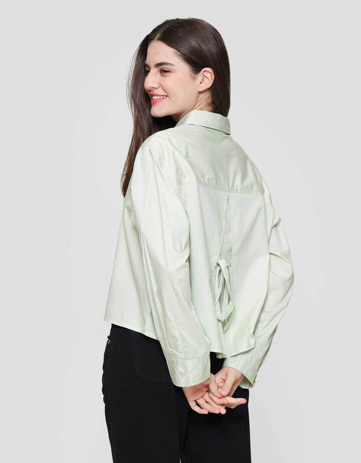 Nevada Boxy With Back Knot Kemeja Wanita