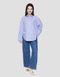 Nevada Stripe Kemeja Oversize Wanita