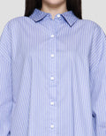 Nevada Stripe Kemeja Oversize Wanita