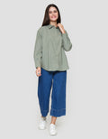 Nevada Plain With Back Buttons Kemeja Oversize Wanita