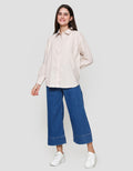 Nevada Plain With Back Buttons Kemeja Oversize Wanita