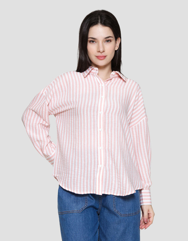 Nevada Stripe Kemeja Wanita