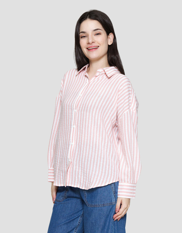 Nevada Stripe Kemeja Wanita