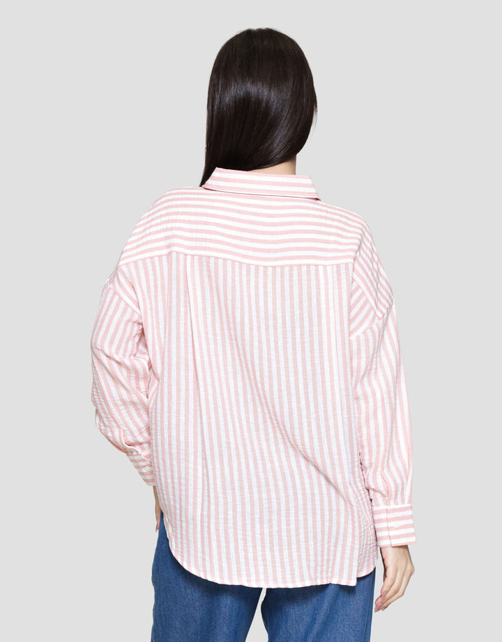 Nevada Stripe Kemeja Wanita