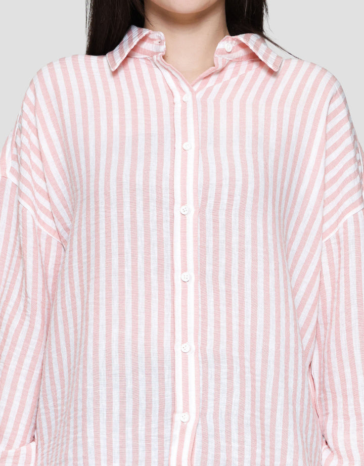 Nevada Stripe Kemeja Wanita