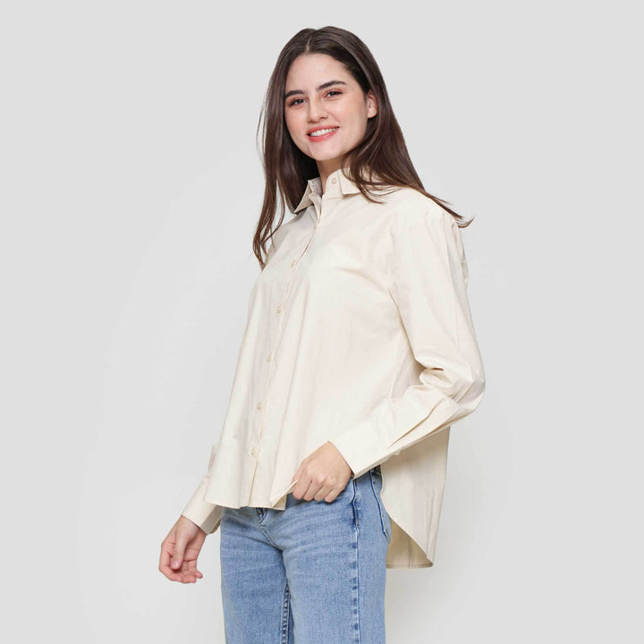 Nevada Basic Oval Kemeja Wanita